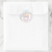 Eenhoorn Verjaardagsfeestje Favor Stickers (Tas)