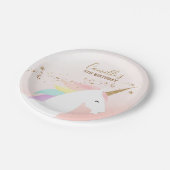 Eenhoorn verjaardagsfeestje Papier Bord (Gekanteld)