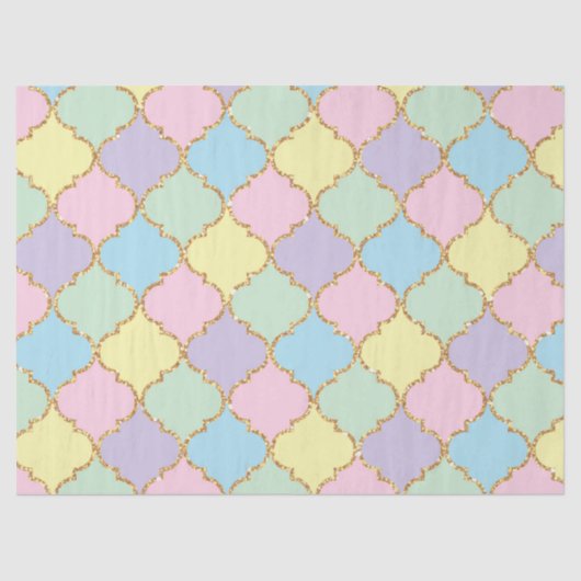 Eenhoorn Verjaardagspatroon Weefsel Papier (Voorkant)