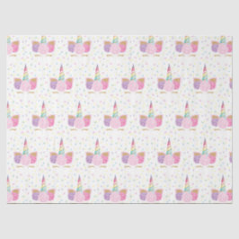 Eenhoorn Verjaardagspatroon Weefsel Papier