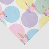 Eenhoorn Verjaardagspatroon Weefsel Papier (Detail)