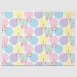 Eenhoorn Verjaardagspatroon Weefsel Papier