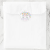 Eenhoorn Verjaardagsster Favor Stickers (Tas)