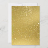 Eenhoorn Verjaardagsuitnodiging | Waterverf Glitte Kaart (Achterkant)