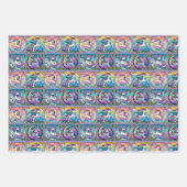 Eenhoorn verpakken papier set inpakpapier vel (Voorkant 3)