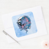 Eenhoorn Vierkante Sticker (Envelop)