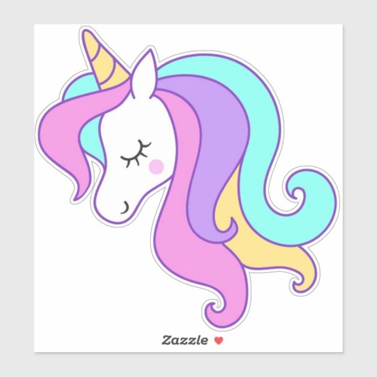 Eenhoorn Vinyl Sticker (Vel)