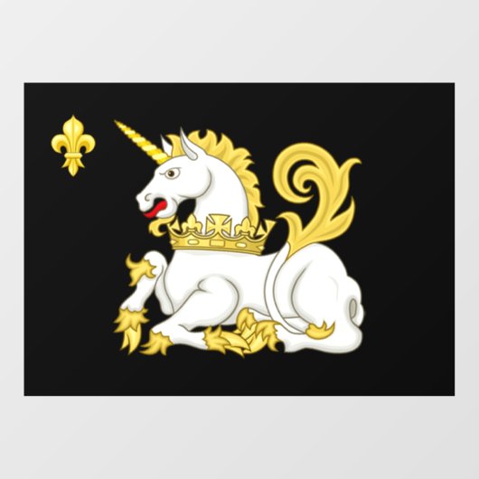 Eenhoorn Vlag Raamsticker (Vel)