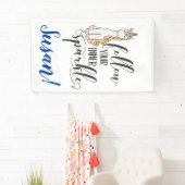 Eenhoorn Volg je innerlijke sparkle (kleur) party Spandoek (Insitu)