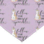 Eenhoorn Volg je innerlijke sparkle (kleur) party Tafelkleed (Gekanteld)