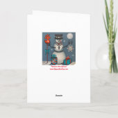 Eenhoorn voor Jolene Feestdagen Kaart (Achterkant)