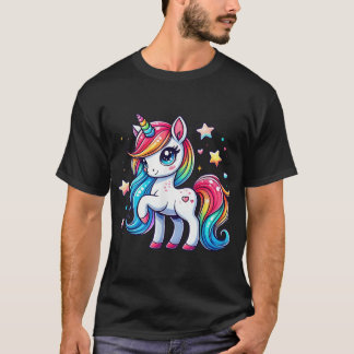Eenhoorn voor meisjes Regenboog Magische Eenhoorn T-shirt