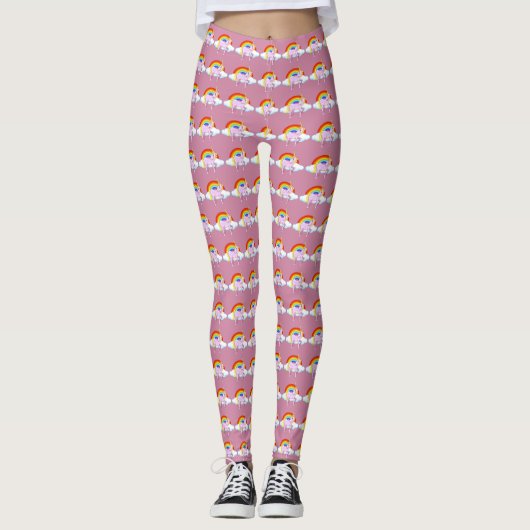 Eenhoorn Vrouwen Leggings (Voorkant)