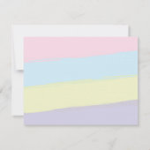 Eenhoorn Vul in de lege briefpapier Dank u Notitiekaartje (Achterkant)