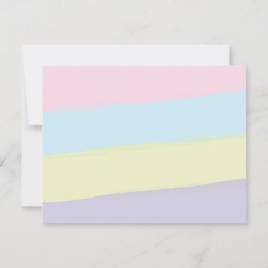 Eenhoorn Vul in de lege briefpapier Dank u Notitiekaartje (Achterkant)