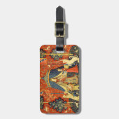 Eenhoorn Wandtapijten Lady Legend Middeleeuws Bagagelabel (Voorkant verticaal)