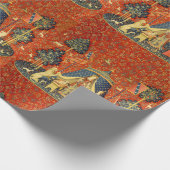 Eenhoorn Wandtapijten Lady Legend Middeleeuws Cadeaupapier (Hoek)