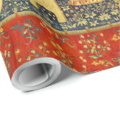 Eenhoorn Wandtapijten Lady Legend Middeleeuws Cadeaupapier (Rol Hoek)