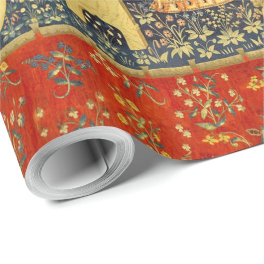 Eenhoorn Wandtapijten Lady Legend Middeleeuws Cadeaupapier (Rol Hoek)