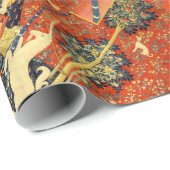 Eenhoorn Wandtapijten Lady Legend Middeleeuws Cadeaupapier (Rol Hoek)