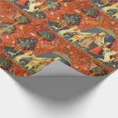 Eenhoorn Wandtapijten Lady Legend Middeleeuws Cadeaupapier (Hoek)