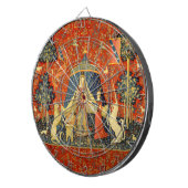 Eenhoorn Wandtapijten Lady Legend Middeleeuws Dartbord (Voorkant Rechts)