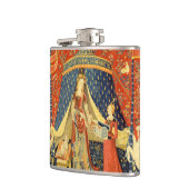 Eenhoorn Wandtapijten Lady Legend Middeleeuws Heupfles (Links)