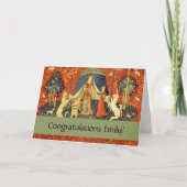 Eenhoorn Wandtapijten Lady Legend Middeleeuws Kaart (Voorkant)