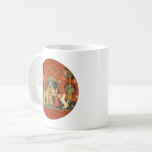 Eenhoorn Wandtapijten Lady Legend Middeleeuws Koffiemok (Voorkant links)