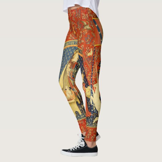 Eenhoorn Wandtapijten Lady Legend Middeleeuws Leggings (Links)