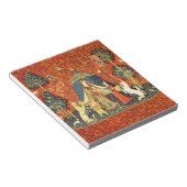 Eenhoorn Wandtapijten Lady Legend Middeleeuws Notitieblok (Schuin)