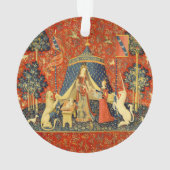 Eenhoorn Wandtapijten Lady Legend Middeleeuws Ornament (achterkant)