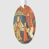 Eenhoorn Wandtapijten Lady Legend Middeleeuws Ornament (voorkant)