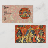 Eenhoorn Wandtapijten Lady Legend Middeleeuws Visitekaartje (Voorkant / Achterkant)