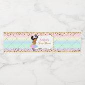 Eenhoorn water flesverpakkingen waterfles etiket (Enkel label)