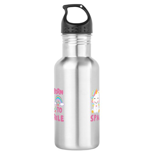 eenhoorn waterfles  (Achterkant)