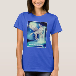 Eenhoorn Waterval Geloof Inspirerend T-shirt