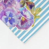 Eenhoorn Waterverf Bloemen Meisjes Naam Deken (Hoek)