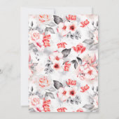 Eenhoorn Waterverf FairyTale Castle Red Rose Kaart (Achterkant)