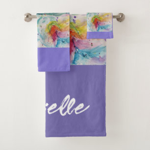 Eenhoorn Waterverf Rainbow Your Dreams Meisjes Bad Handdoek