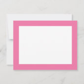 Eenhoorn Waterverf Roze Paarse Gouden Dot Statione Notitiekaartje (Achterkant)