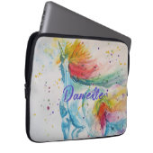 Eenhoorn Waterverf Schilderen Rainbow Girls Rugzak Laptop Sleeve (Voorkant Rechts)