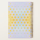 Eenhoorn Waterverf Splash Flowers Gepersonaliseerd Notitieboek (Achterkant)