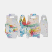 Eenhoorn Waterverf Trouwtaart Favorietendoos Bedankdoosjes (Uitgevouwen)