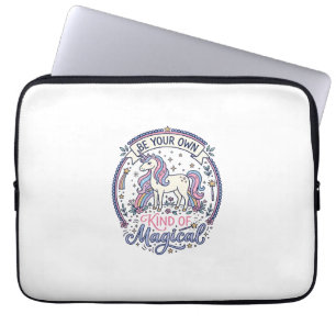 Eenhoorn Wees je eigen soort magisch speels schatt Laptop Sleeve