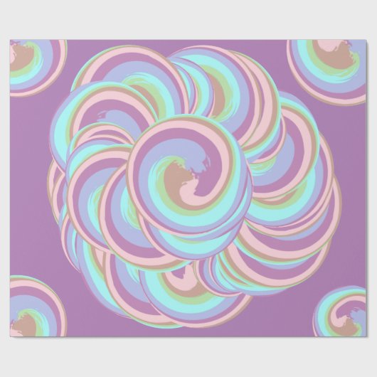 eenhoorn werveling cadeaupapier (Vlak)