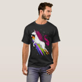 Eenhoorn Wijn Feest T-shirt (Voorkant volledig)