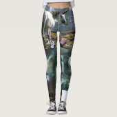 eenhoorn - witte lange leggings (Voorkant)