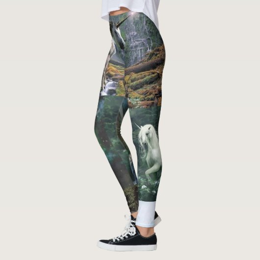 eenhoorn - witte lange leggings (Links)