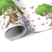 Eenhoorn & Woodland Vrienden Wrapping Papier Schat (Rol Hoek)